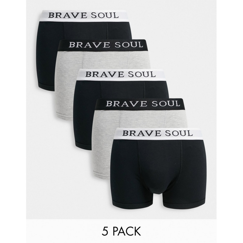 Brave Soul 5 pack boxers in...