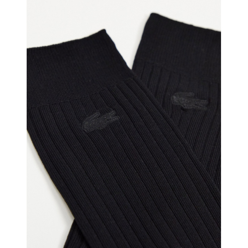 Lacoste plain socks in black