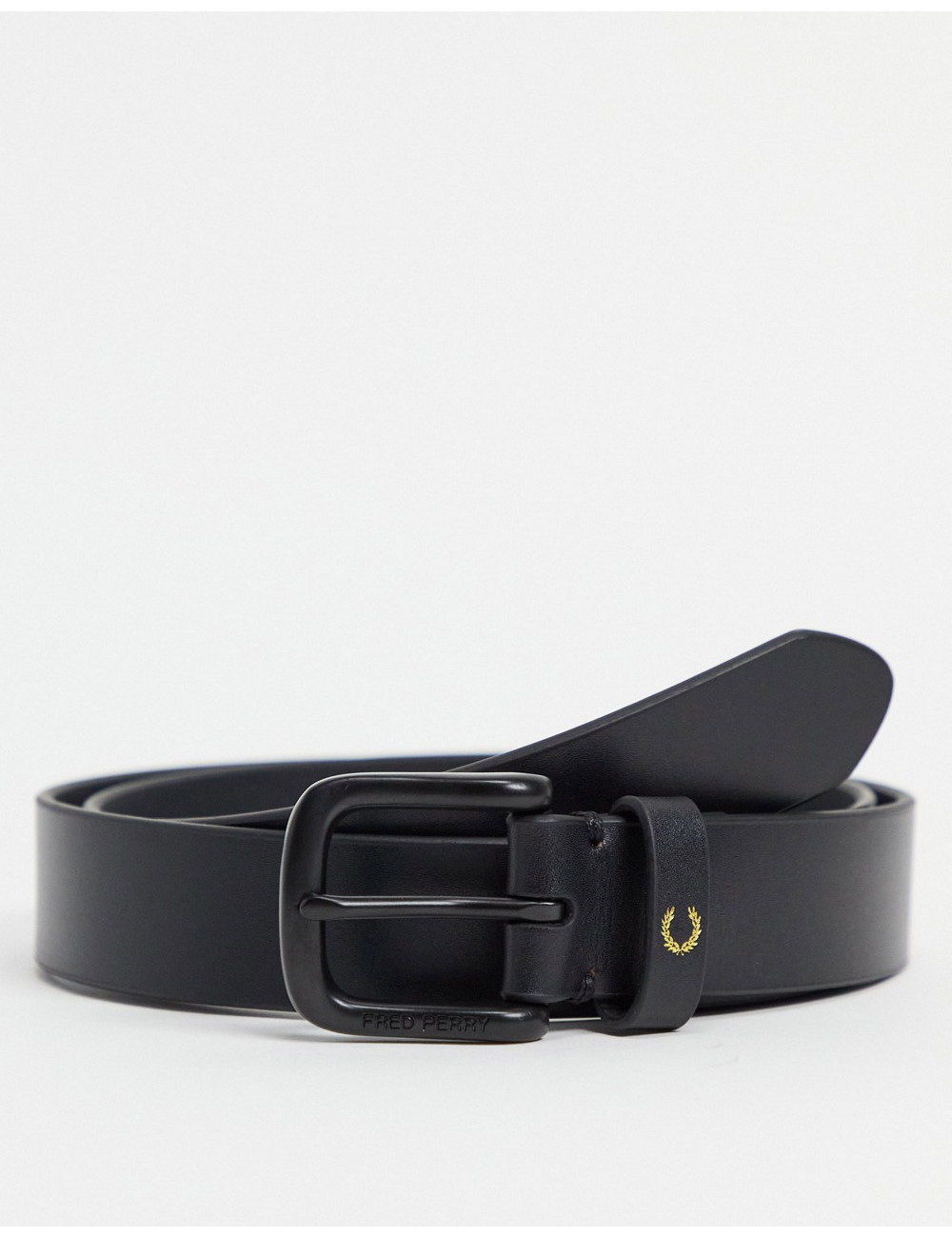Fred Perry leather logo...