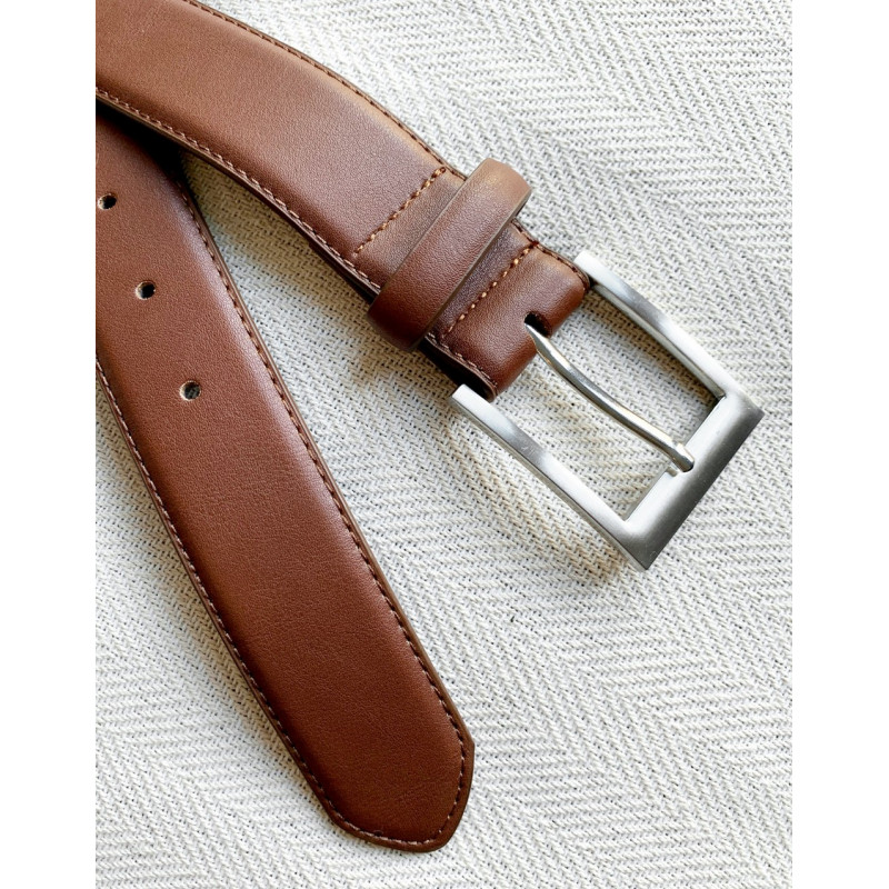 New Look smart belt in brown