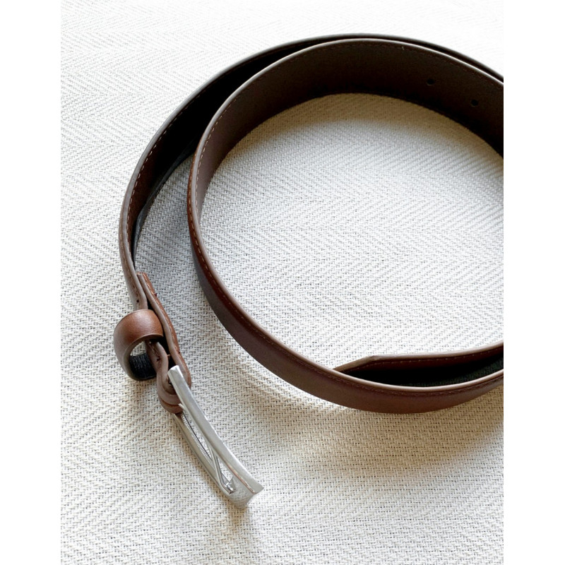 New Look smart belt in brown