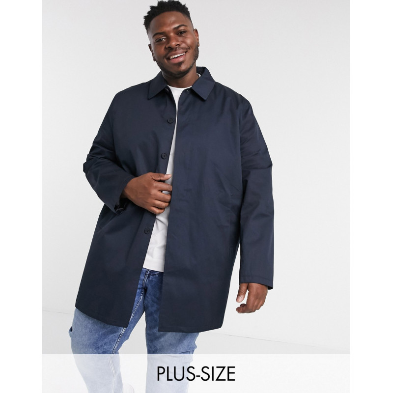 New Look Plus mac coat in navy