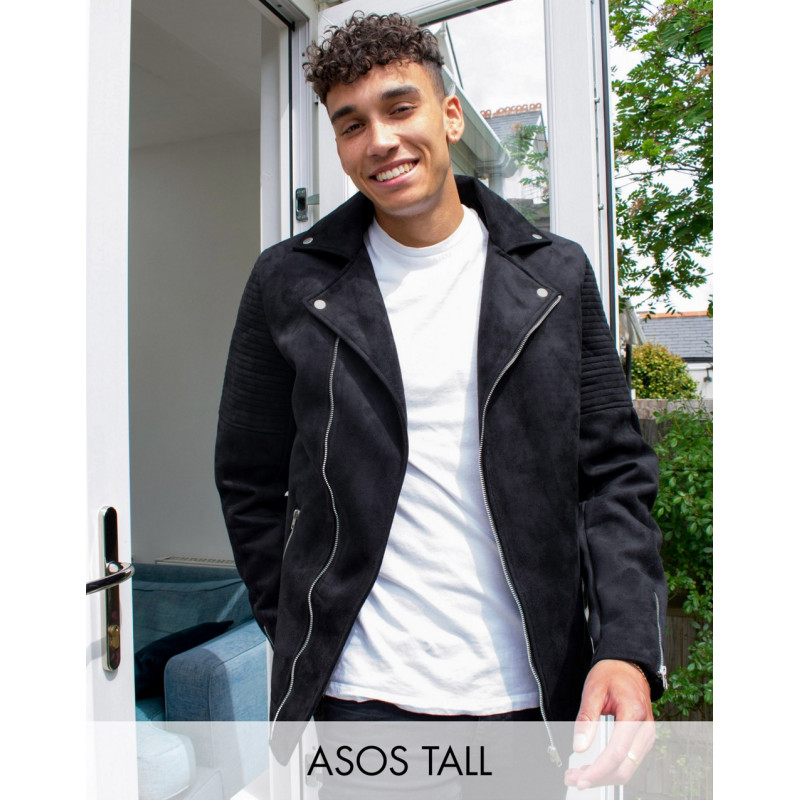 ASOS DESIGN Tall faux suede...