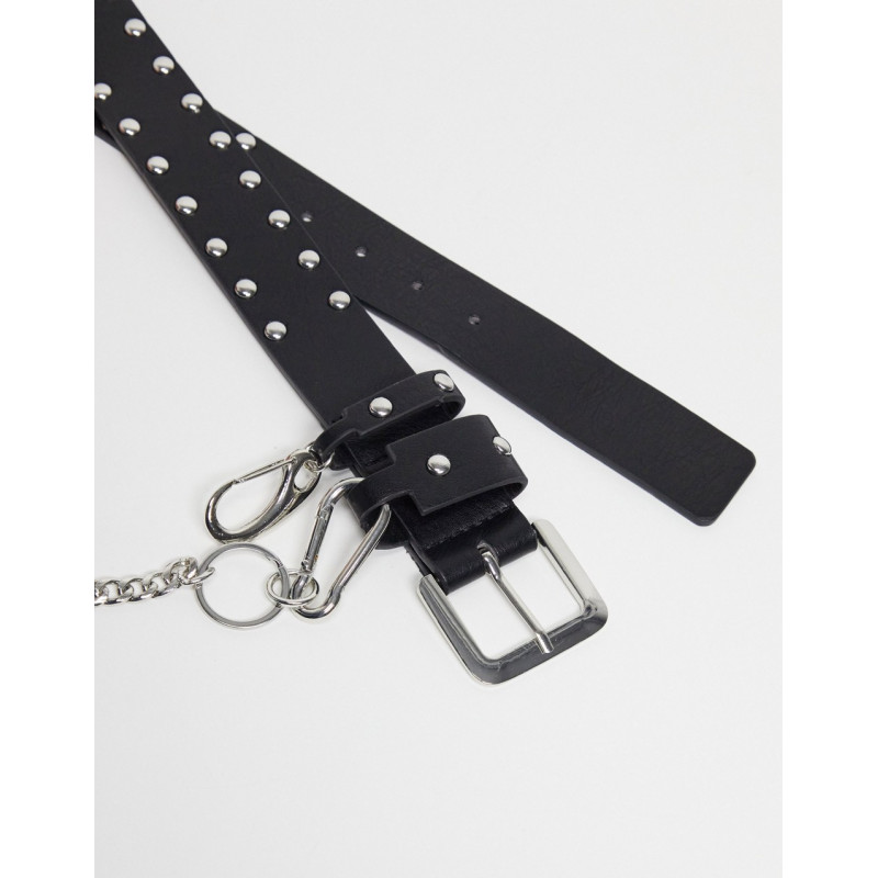 SVNX studded belt with clip...