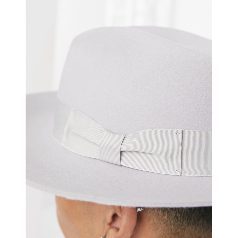 Amour grey fedora hat