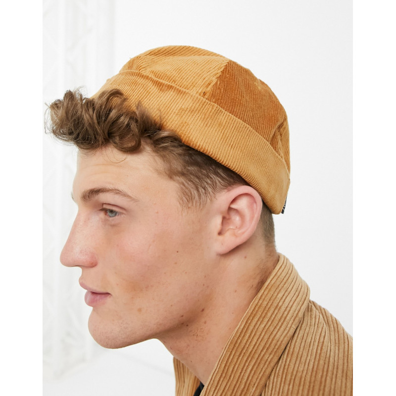 Consigned cord hat in tan