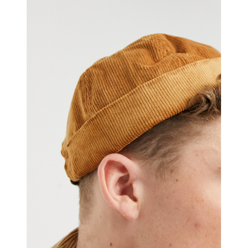 Consigned cord hat in tan