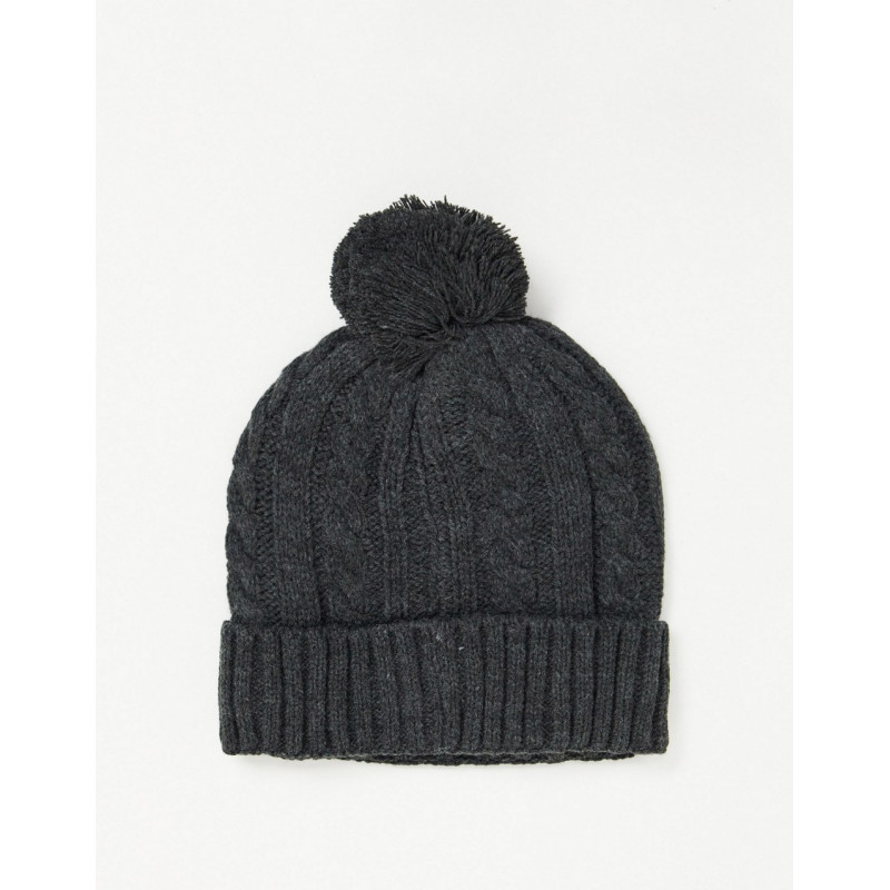 Farah bobble hat with pattern