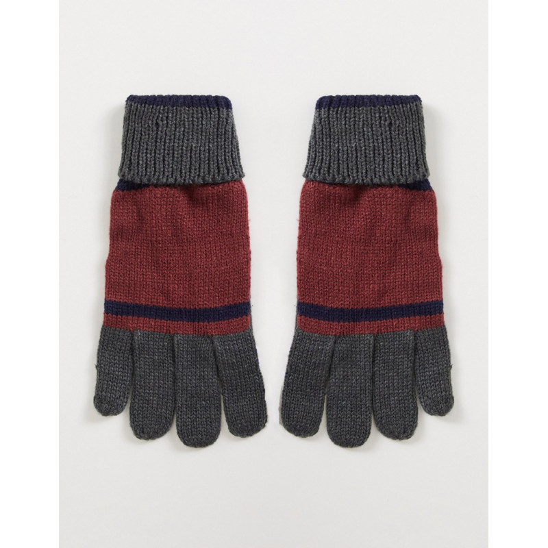 Boardmans colour block gloves