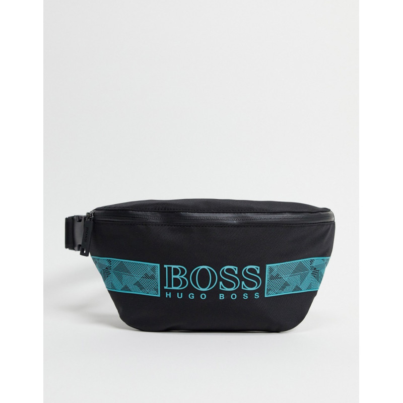 BOSS logo bumbag in black