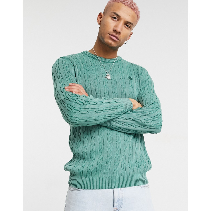 Timberland washed cable jumper