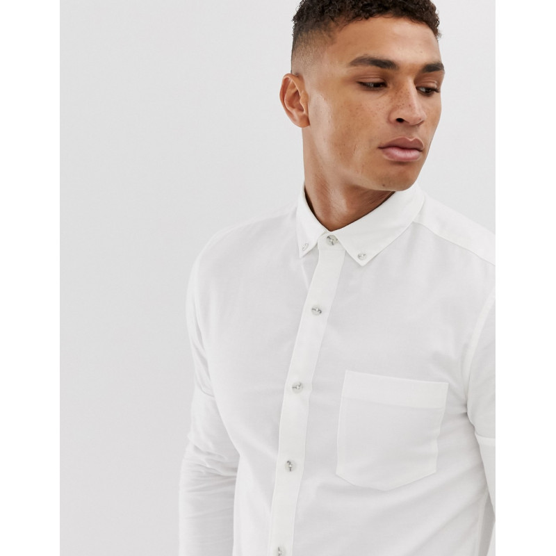Topman oxford shirt in white