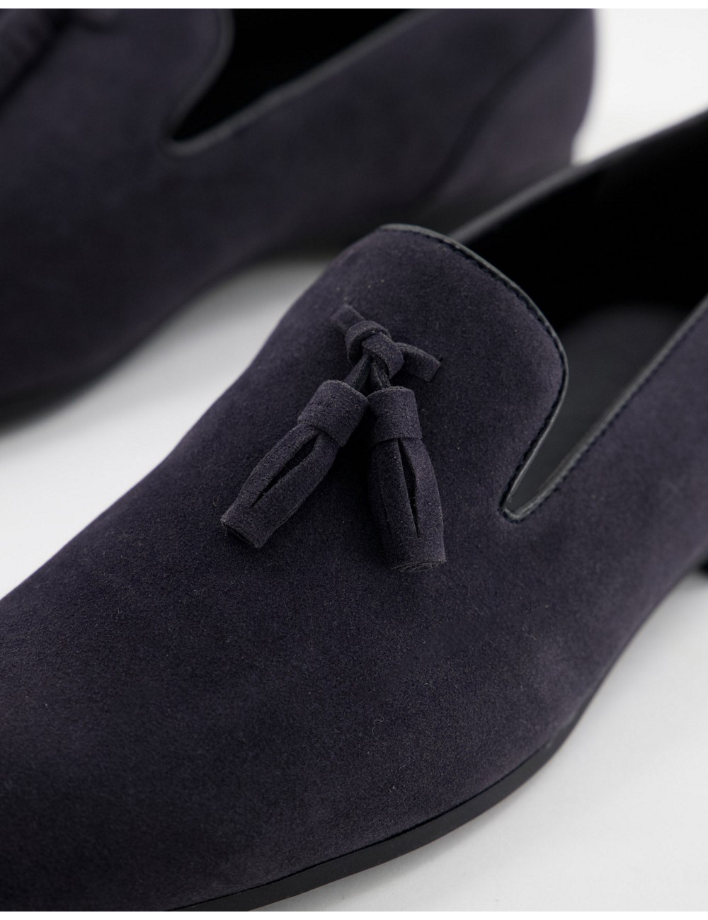 ASOS DESIGN loafers in navy...