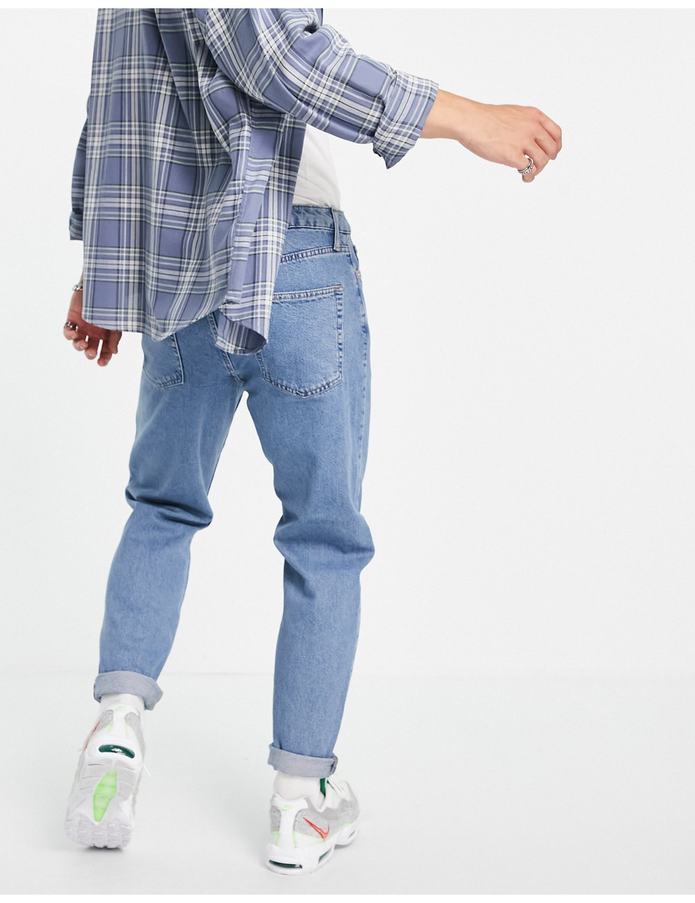 Topman relaxed jean in midwash