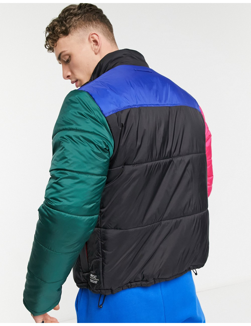 WESC colorblock puffer jacket