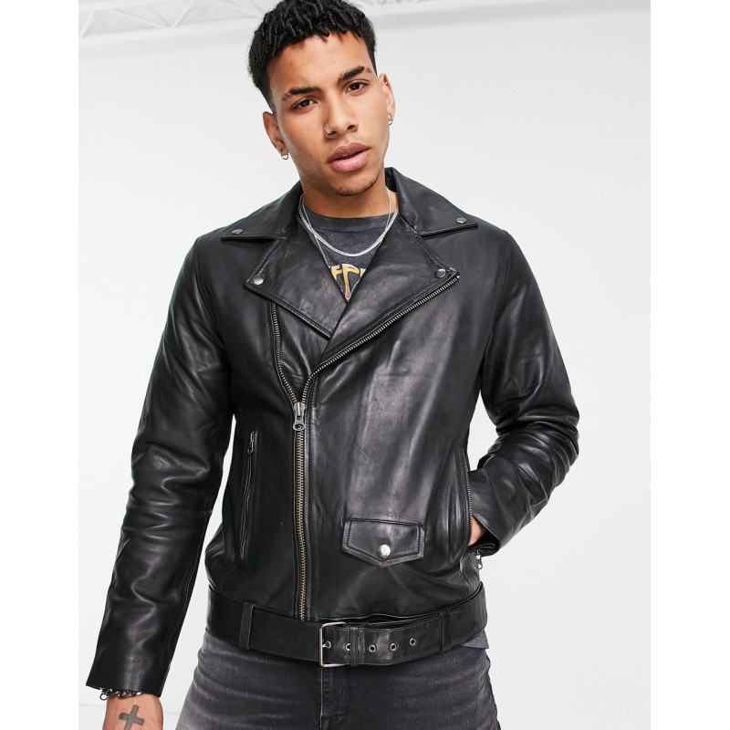 Topman leather biker jacket...