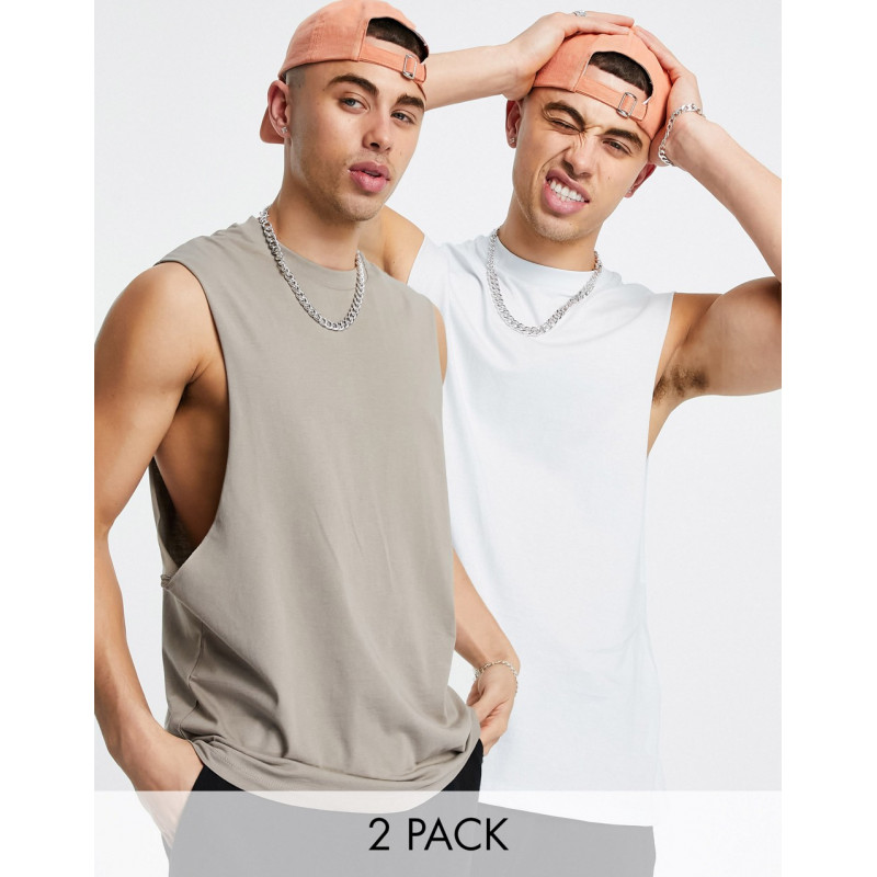 ASOS DESIGN 2 pack relaxed...