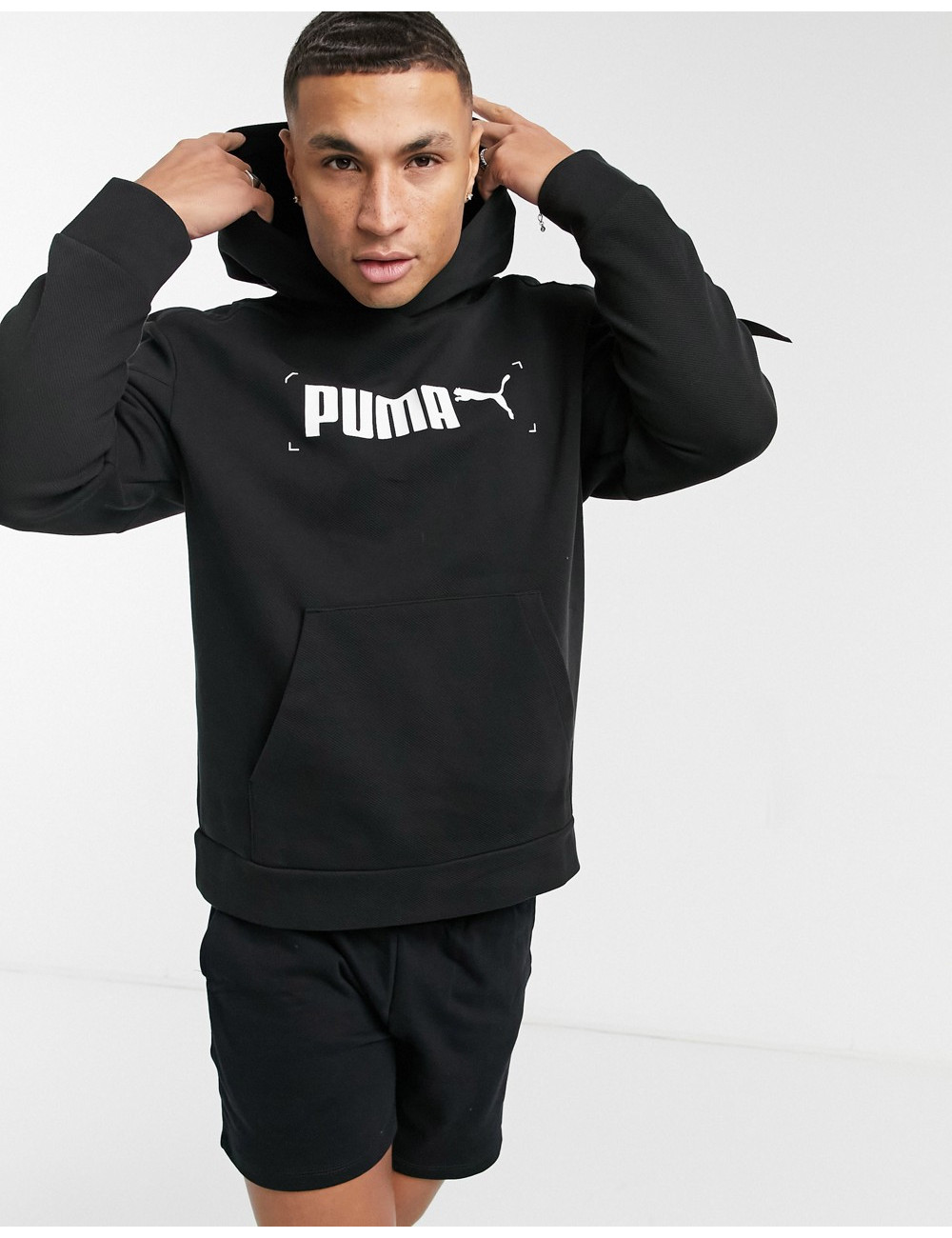 Puma nutility hoodie in black