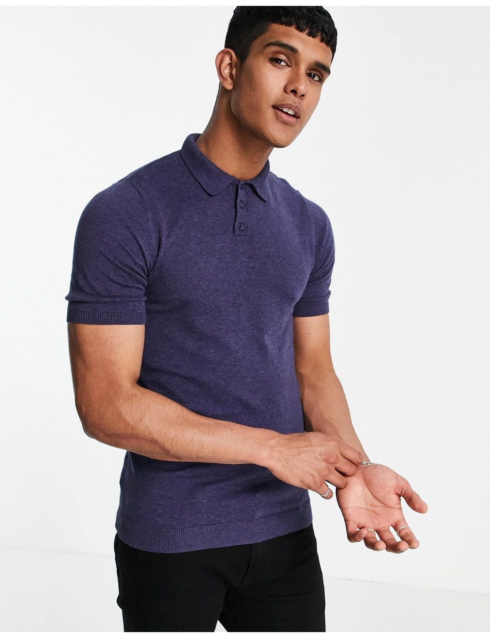 ASOS DESIGN knitted muscle...