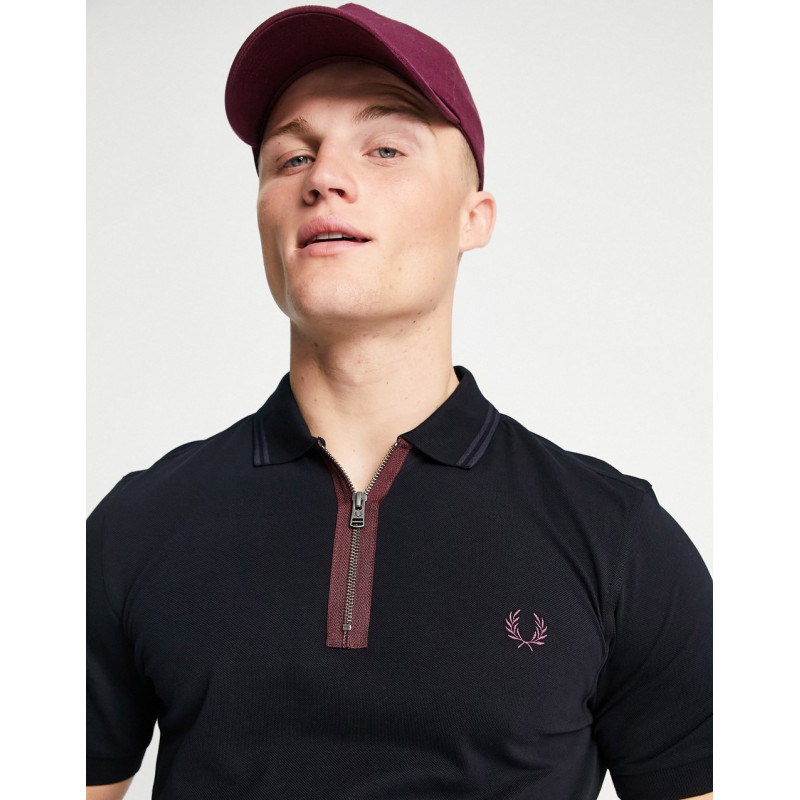 Fred Perry zip neck polo...