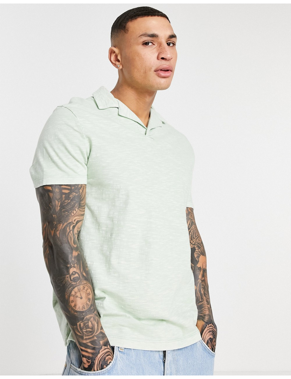 ASOS DESIGN polo t-shirt in...