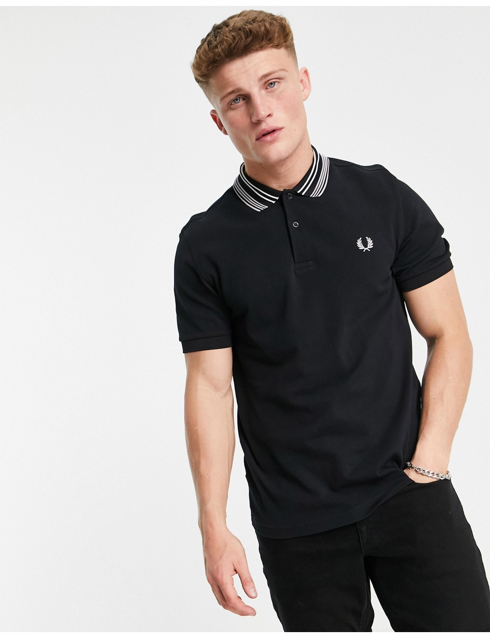 Fred Perry stripe collar...