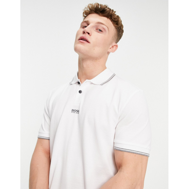 BOSS Pchup1 polo in white