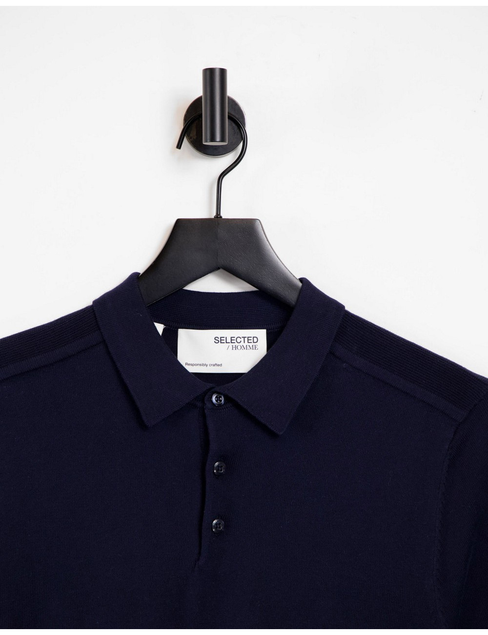 Selected Homme knitted polo...