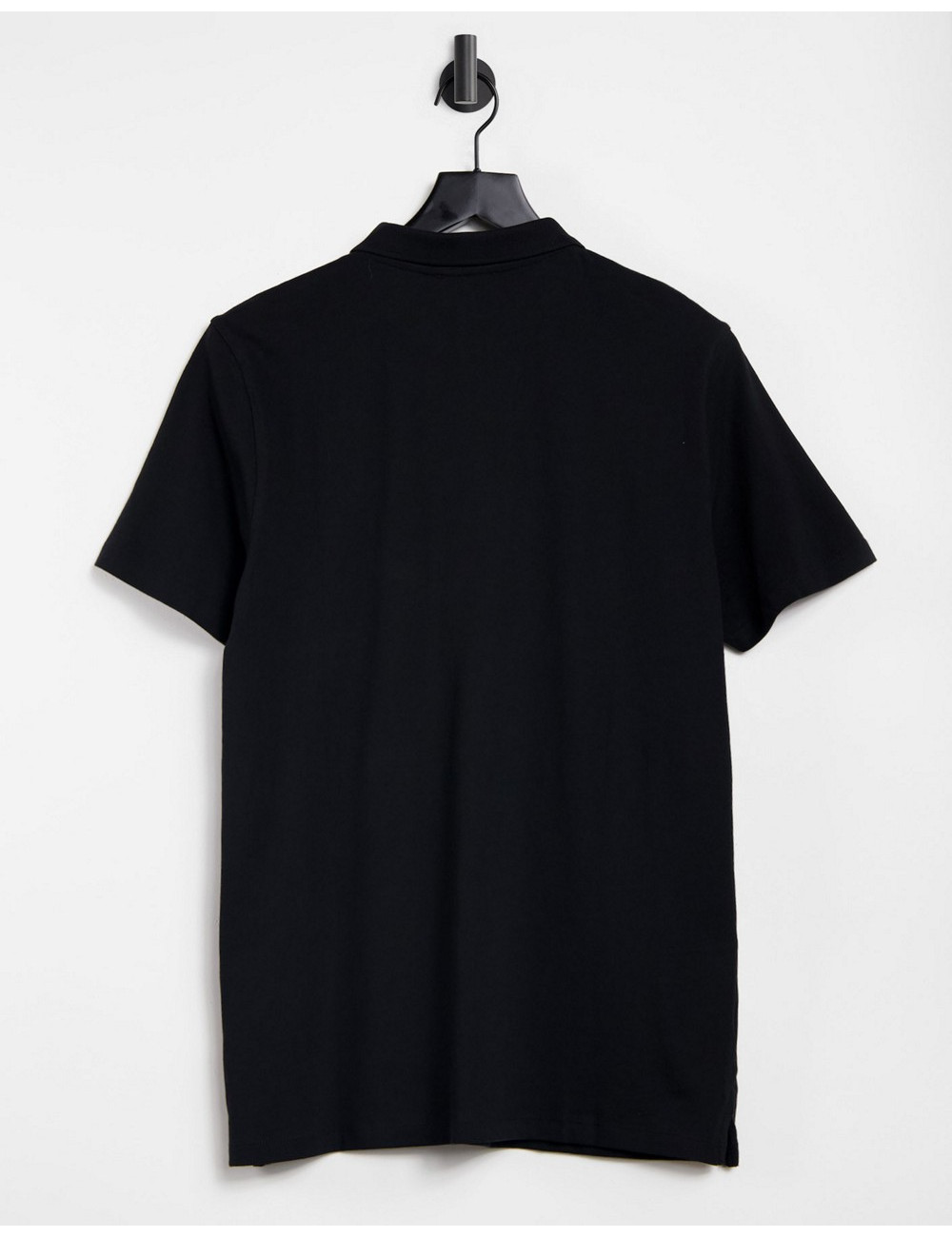 New Look jersey polo in black