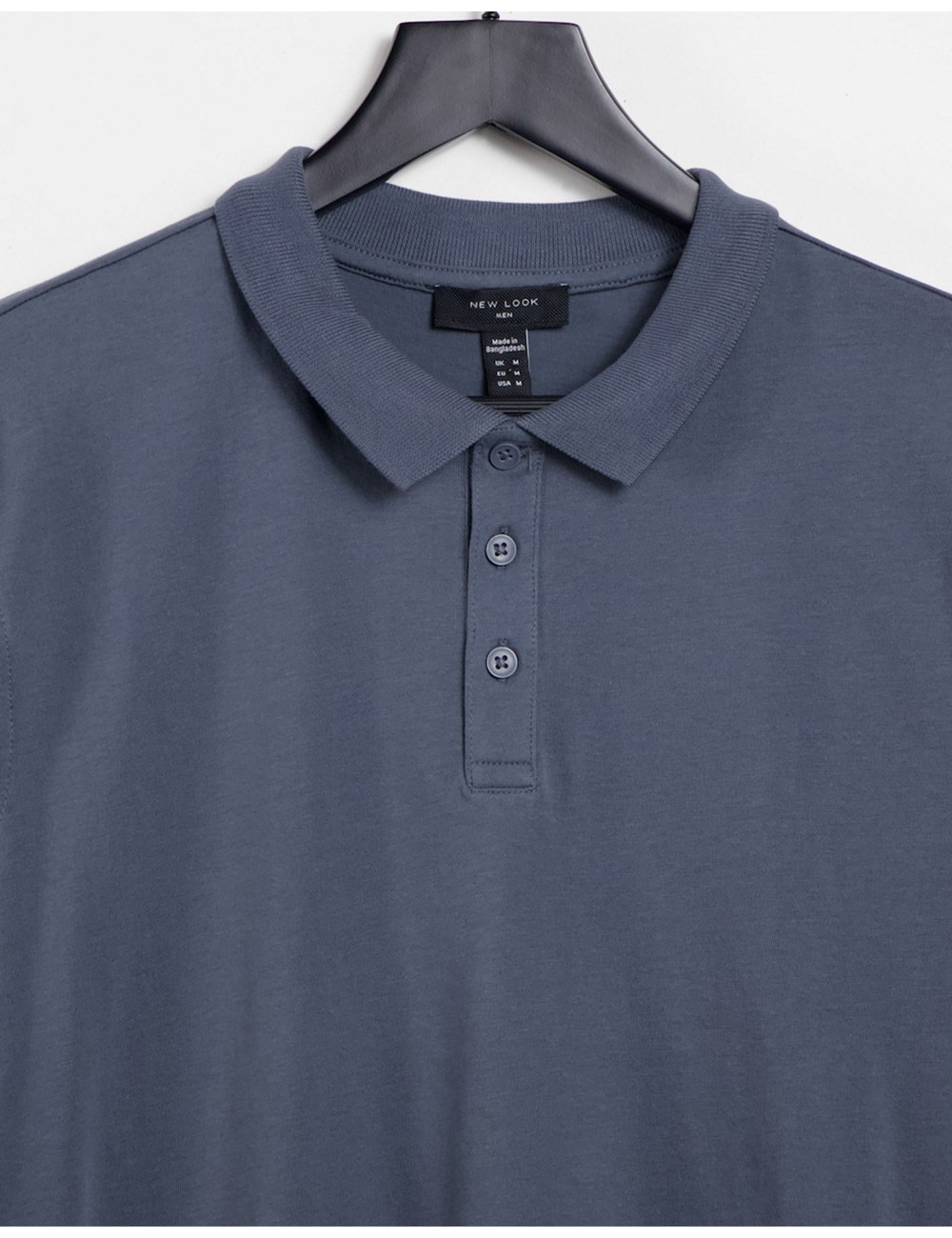New Look jersey polo in blue