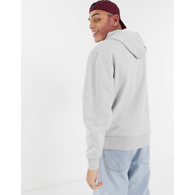 COLLUSION hoodie in grey marl