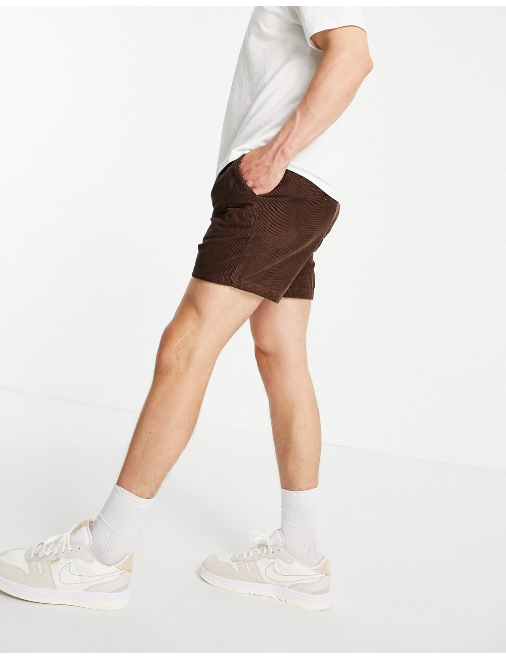 ASOS DESIGN shorts in brown...