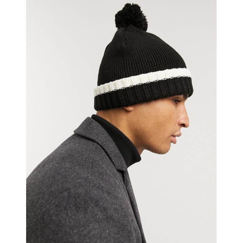 Topman bobble hat with...