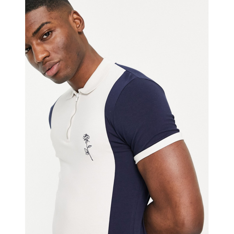 ASOS DESIGN muscle fit polo...