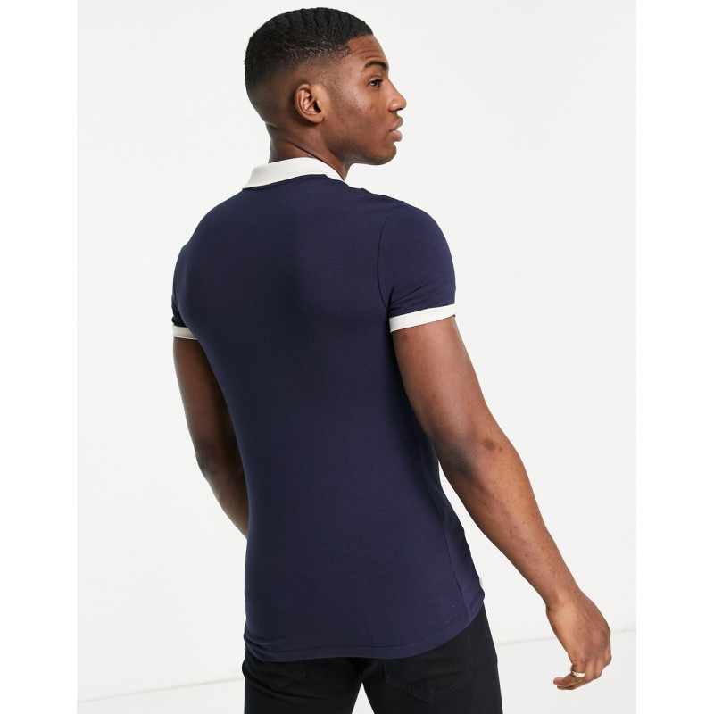 ASOS DESIGN muscle fit polo...