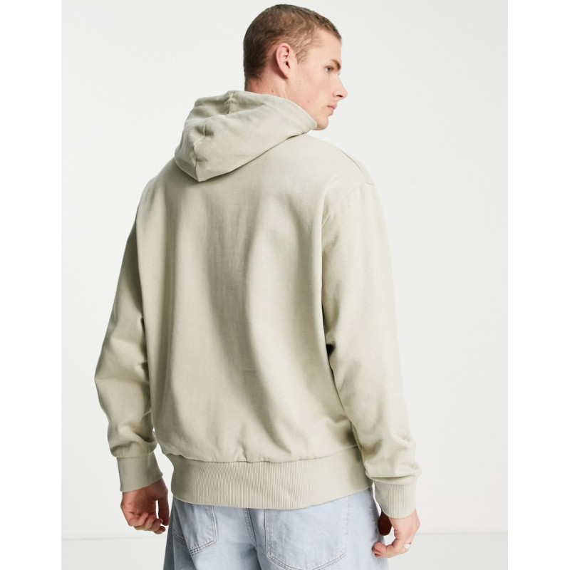 COLLUSION hoodie in stone