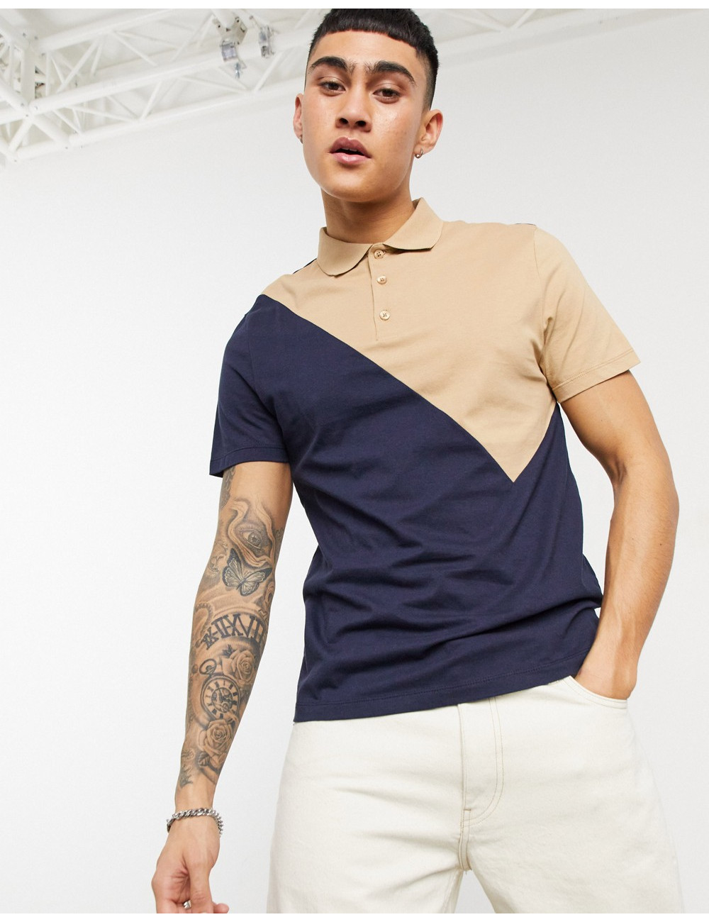 ASOS DESIGN organic polo...