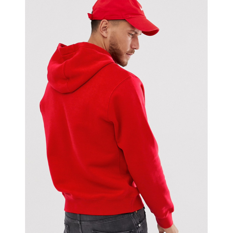Nike Club hoodie in red