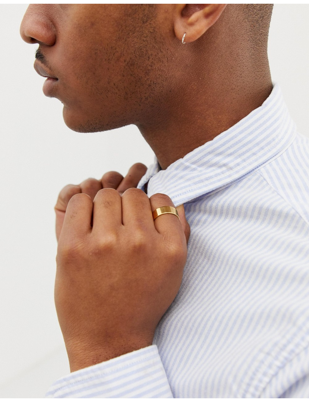 ASOS DESIGN band ring with...