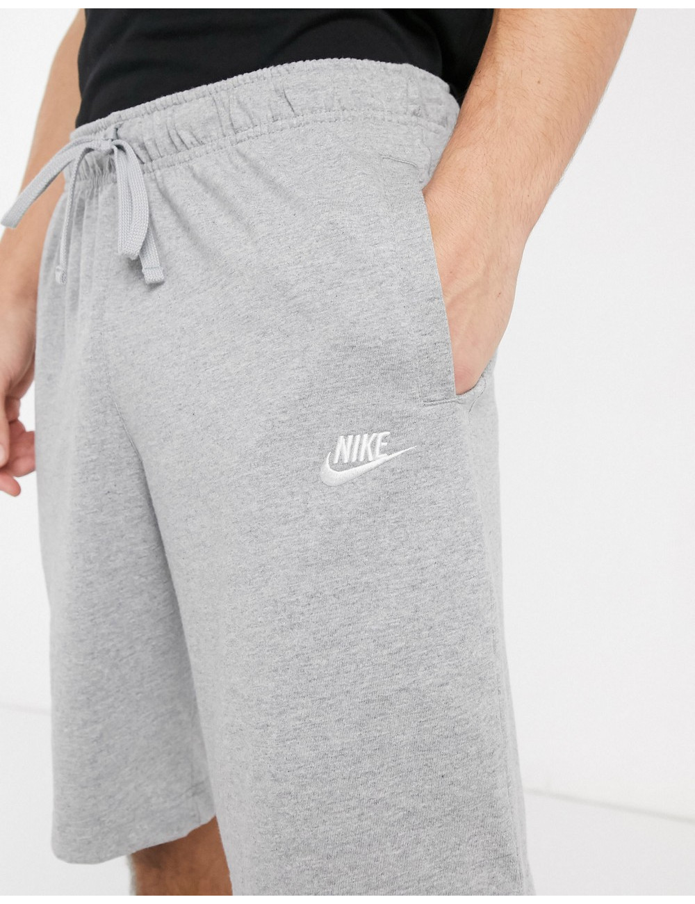 Nike jersey shorts in grey...