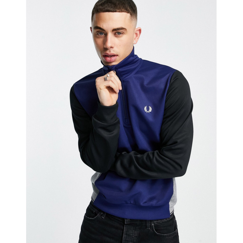 Fred Perry tricot panel 1/4...