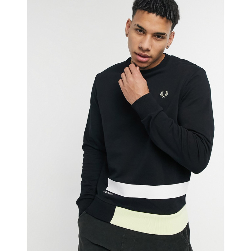 Fred Perry printed panelled...