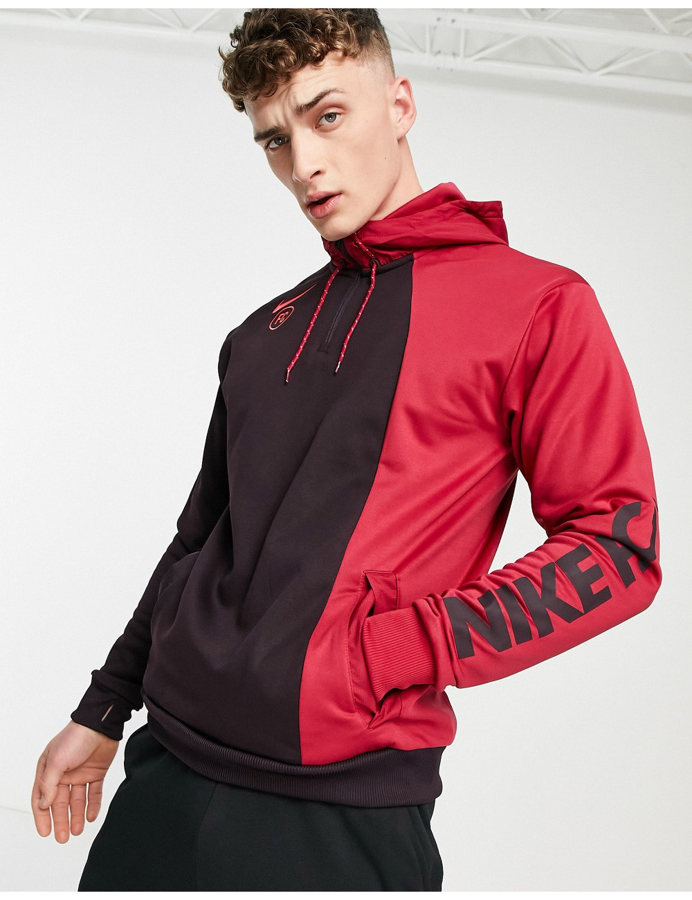 Nike Football hoodie in red