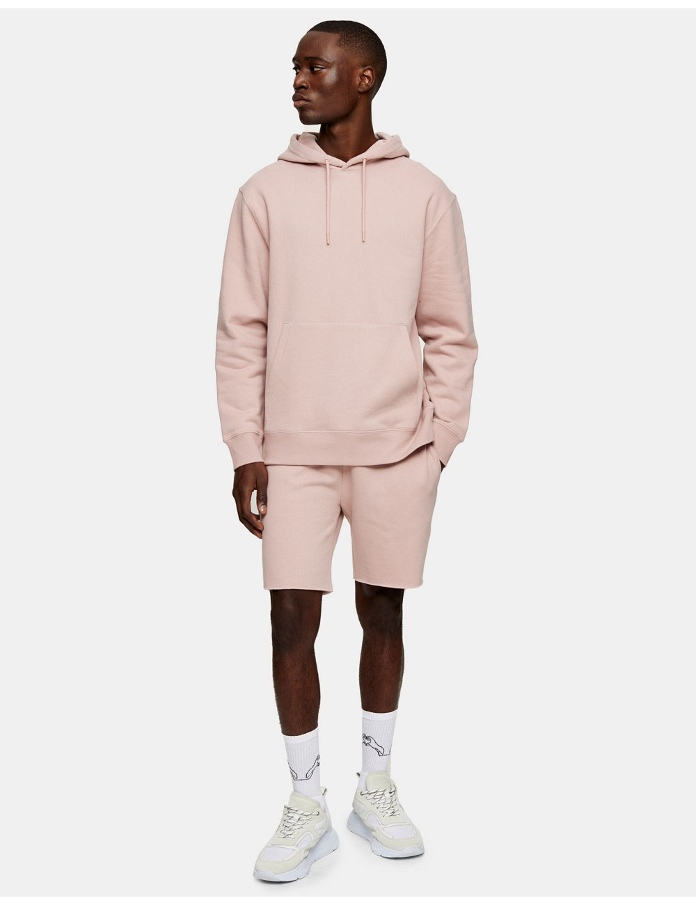 Topman co-ord hoodie in pink