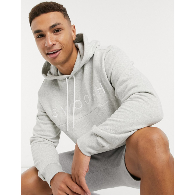 Nike Swoosh hoodie in grey