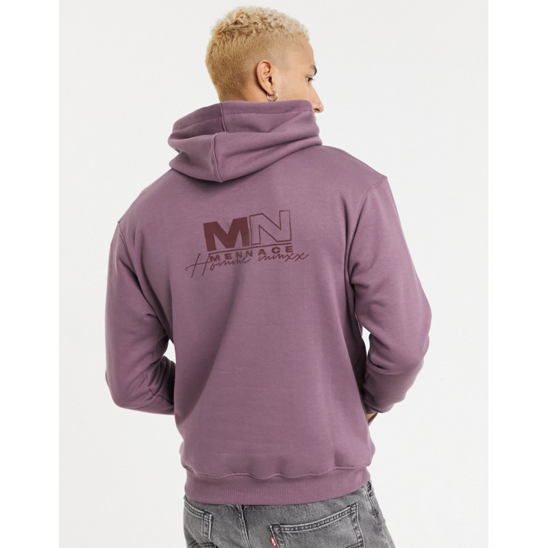 Mennace logo hoodie with...