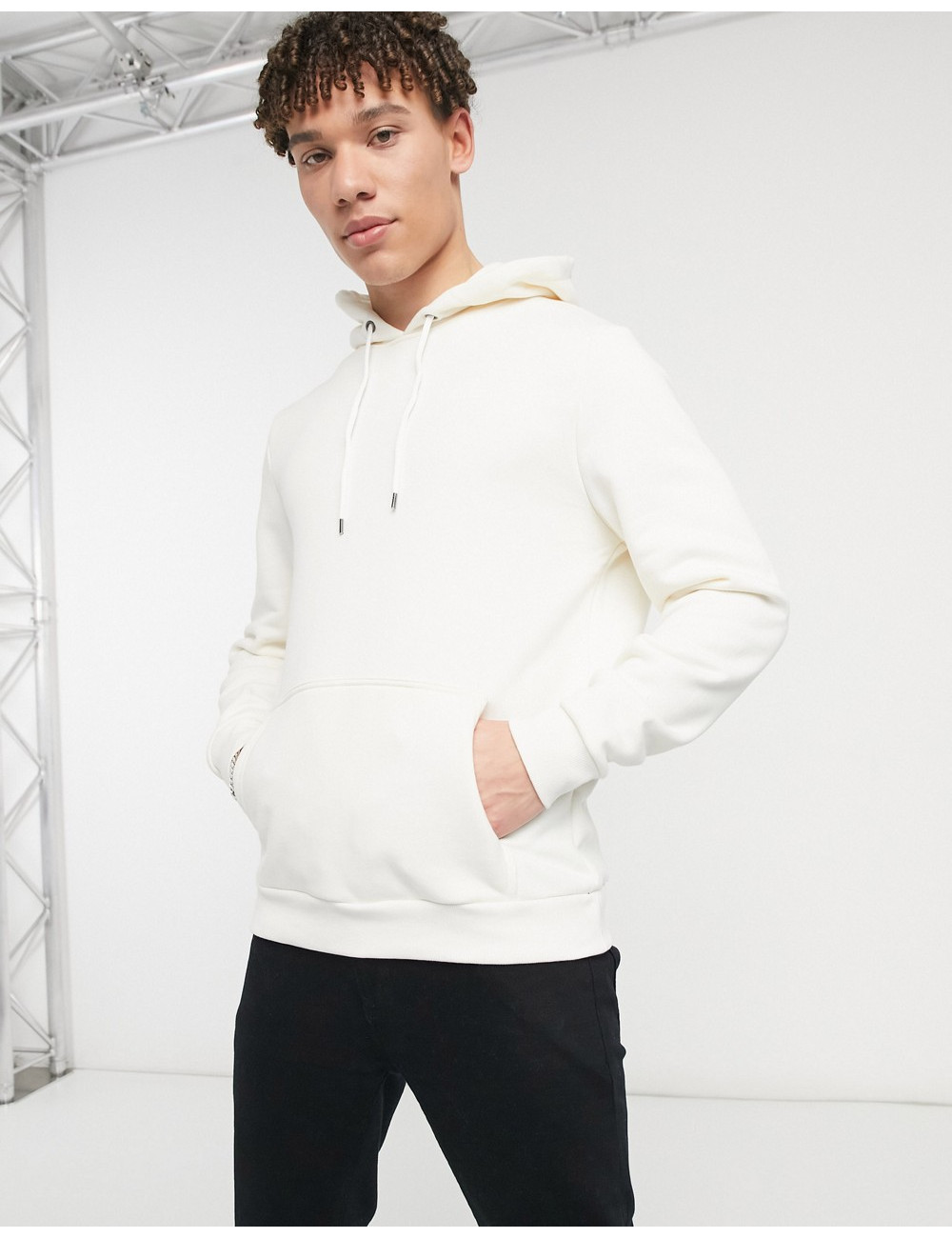 River Island hoodie in white