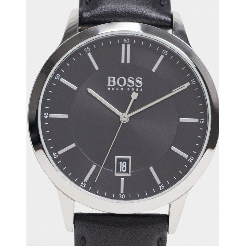 Boss mens leather watch and...