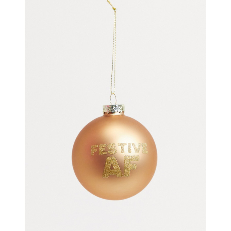 Typo Christmas bauble with...