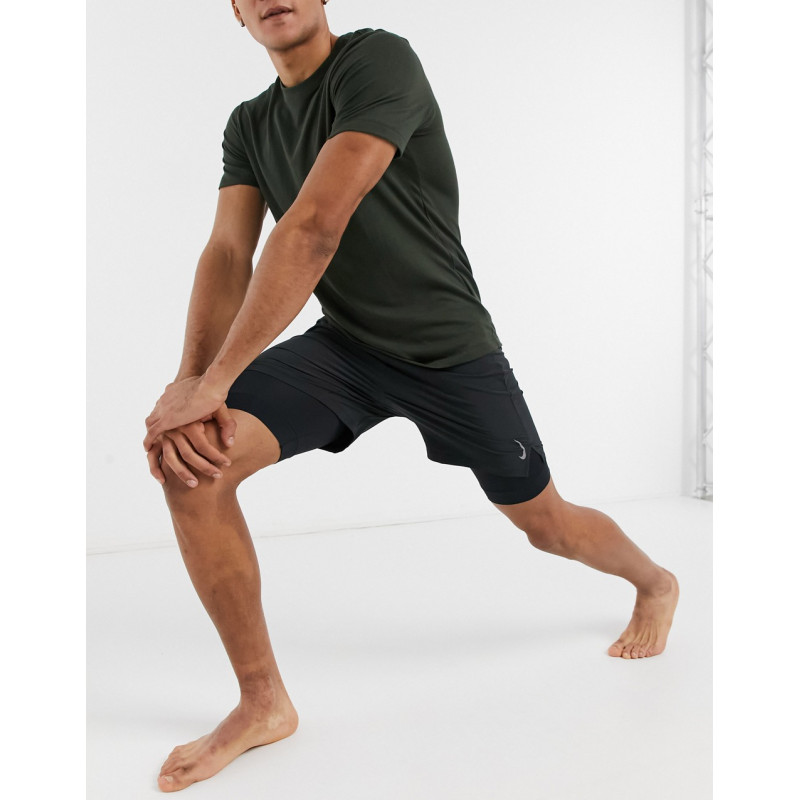 Nike Yoga 2in1 shorts in black